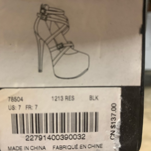 Black platform high heel - Picture 6 of 6